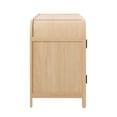 thumbnail image 6 of Walker Edison Modern Easy Assembly 64" Curved TV Stand, Coastal Oak, 6 of 13