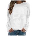 thumbnail image 2 of Puntoco Mujer Verano Sexy Camisas Cuello Redondo Manga Larga tops Impreso Regular Blusa Puntoco Puntoco-219, 2 of 4