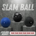 thumbnail image 5 of Yes4All 20lbs Slam Ball - Durable PVC Sand-Filled Medicine Ball, Available in 10-40lbs, Perfect for Core Strength & Full-Body Workouts - Tread Black, 5 of 7