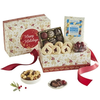 Harry & David Gourmet Snack Gift Box - Sweet & Salty Food Basket With Sausage, Cheese, Popcorn & More