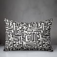 thumbnail image 3 of Creative Products Black Maze Lines 20 x 14 Spun Poly Pillow, 3 of 3