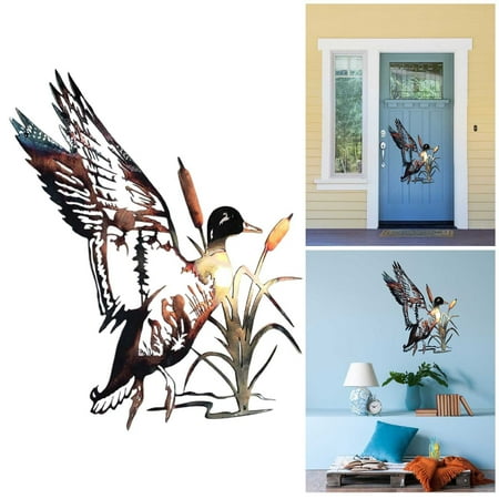 

Weerihhol & TROUT FISHING SCENE METAL WALL ART Metal Art Wall Wild Ornament Hooks Clear