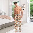 thumbnail image 7 of Christmas Snowmen Deers Squares Men's Pajama Pants with Pocket Lounge Pants Pajama Sleep Pant Pj Comfortable, 7 of 7