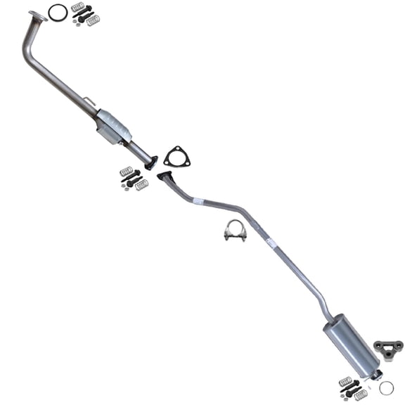 Northeastern Exhaust Catalytic & Resonator Fits 2001-2005 Honda Civic 1.7L - Direct Fit with EPA-Approved | Stainless Steel System Kit