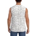 thumbnail image 4 of Balery Poodle Dog Camisetas sin mangas para hombre, absorbe la humedad y protege contra el mal olor.-Large, 4 of 7