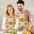 thumbnail image 3 of Pioneer Flower Floral Print Pattern Apron for Women and Men, Cotton Linen Waterproof with Pockets, Adjustable, 33x27 Inch for Kitchen, Gardening, BBQ, Salon, 3 of 6