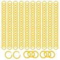 thumbnail image 1 of Anillos de encuadernación de hojas sueltas Uxcell de 1.1", 210Pcs Anillos de libro de encuadernación de plástico para tarjetas de índice, tarjetas de memoria, libro, Amarillo, 1 of 6