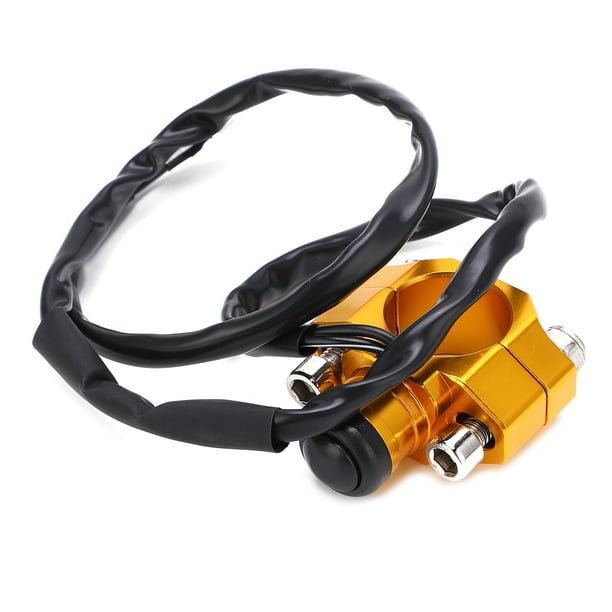 Interruptor de motor de motocicleta, accesorio universal para arranque y parada de motor, interruptor de apagado del motor, construcción robusta