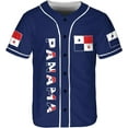 thumbnail image 2 of Personalized Panama Baseball Jersey Camisa Shirt, Panamanian Flag Jersey, Panamanian Pride Jersey for Men and Women (L), 2 of 4