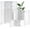 2 Pack White, variant on 1 Pack 3 Panel Wood Short Room Divider Folding Screen Freestanding Modular Louvered Partition Screen For Bedroom Home Office Apartment Privacy, White