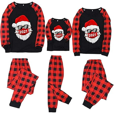 

Family Christmas Pjs Matching Sets 2022 Christmas Pajamas for Family Plaid Sleepwear Holiday Funny Matching Xmas Pj