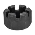 thumbnail image 4 of Uxcell M30x2mm Hexagon Slotted Nut, Grade 4.8 Carbon Steel Hex Castle Nuts, Black, 4 of 6