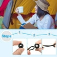 thumbnail image 4 of Uxcell Plastic Cord Locks, Single Hole Toggle Stopper Round Ball Shaped Adjustable Cord Stops Fastener White, 4 of 6