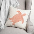 thumbnail image 3 of Creative Products Patterned Sea Turtle Coral 18x18 Spun Poly Pillow, 3 of 3