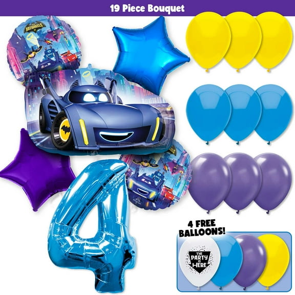Batwheels Batman Deluxe Balloon Bouquet Kit