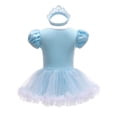 thumbnail image 2 of Disfraz de mameluco Dressy para bebés y niñas, princesa, mono con diadema, fiesta de cumpleaños de Halloween, disfraces elegantes, tallas de 6 a 9 meses, azul 296, 2 of 6