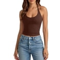 thumbnail image 3 of MuXiKeJi Clothes Womens Tank Tops Sexy Halter Neck Going Out Tops Summer 2026 Trendy Backless Workout Shirts Sleeveless Y2k Clothes, 3 of 8