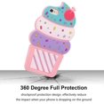 thumbnail image 4 of Case for iPhone Compatible with Multiple Models, 3D Cute Cartoon Cherry Cupcakes Ice Cream Shaped Soft Rubber Silicone Shockproof Case Protector Skin Cover, 4 of 7
