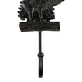 thumbnail image 3 of Pack Of 2 Cast Iron 9"H Rustic Forest Black Bear By Pine Trees Forest Wall Hooks, 3 of 5