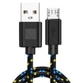 thumbnail image 1 of HEVIRGO OLAF Universal 1M Nylon Woven Wire Micro USB Phone Charger Sync Data Cable Cord, 1 of 10