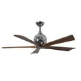 thumbnail image 2 of Irene-5 five-blade paddle fan in Textured Bronze finish with 52" solid walnut tone blades., 2 of 7