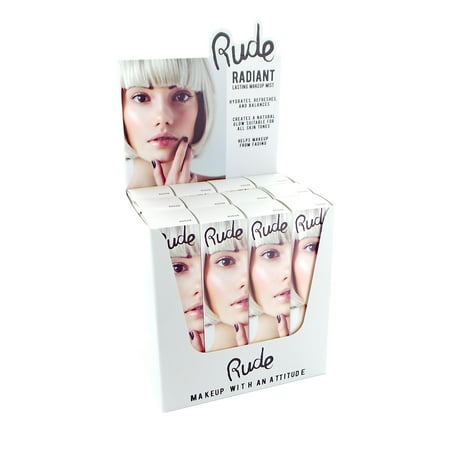RUDE Radiant Lasting Makeup Mist Display Set, 12 Pieces Walmart Canada