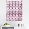 thumbnail image 1 of Feminine Tapestry, Repetitive Perfume Lipstick Makeup Care Items with Sketchy Dots Print, Fabric Wall Hanging Decor for Bedroom Living Room Dorm, 5 Sizes, Pink and Charcoal Grey, by Ambesonne, 1 of 1
