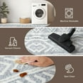 thumbnail image 5 of Siiluminisoy 3'x5' Boho Area Rugs for  Bedroom,Modern Geometric Neutral Machine Washable Rugs,Foldable,Non-slip,Gray, 5 of 11