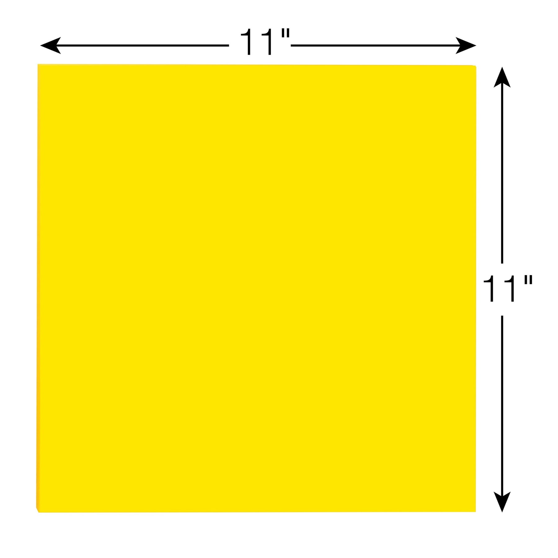 Post-it Super Sticky Big Note, 11 in. x 11 in., Yellow, 30 Sheets/Pad, Pack of 3