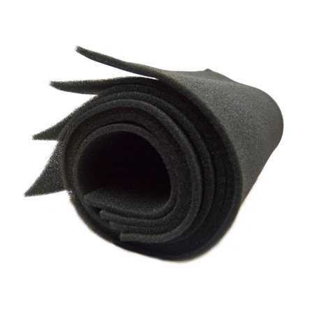 DJ Speaker Woofer Cabinet Grill Foam 2 Wide x 4 Long x 3/8 Thick Black