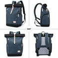 thumbnail image 2 of Waterproof Laptop Rucksack Uni Rucksack School Rucksack USB Rucksack Backpack + Rain Cover For Women, Men, 2 of 7