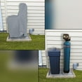 thumbnail image 3 of Covers & All Water Softener Outdoor Cover, Waterproof, Anti UV & Tear Proof Filter Tank Cover with Handle, Zippers & Air Vents (44" H x 30" W x 16" D Inches, Gray), 3 of 7