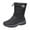 Black, variant on Puntoco Winter Warm Snow Boots Clearanc Snow Women Winter Plus Velvet Warm Short Cotton Shoes Gray 10.5(43)