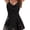 Black, variant on Olaglory Womens One Piece Swimsuit Tummy Control with Cutout Skirt Bathing Suit for Women Modest Twist Front Swim Dress, Blue Stripes
