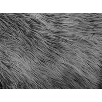 Faux Fake Fur Mongolian Fabric Sold by the Yard (GRAY)