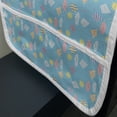 thumbnail image 3 of Kites Microwave Oven Cover, Pastel Colored Cartoon with Smiling Sun Clouds and Kites Seasonal Activity, Water Resistant Organizer with Pockets for Kitchen, 36" x 12", Multicolor, by Ambesonne, 3 of 4