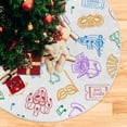 thumbnail image 5 of GZHJMY Mardi Gras Christmas Tree Skirt, Tree Skirt for Holiday Party Home Christmas Day Ornaments 36", 5 of 6