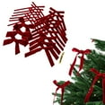 thumbnail image 2 of 18Pcs Velvet Christmas Bows,Vintage Velvet Ribbon Bows,Handmade DIY Velvet Bow,Ribbon Christmas Tree Pendant,Velvet Bows Xmas Tree Ornaments,Crafts Holiday Decor for Gift Wrapping,Garland,Wine Red, 2 of 9