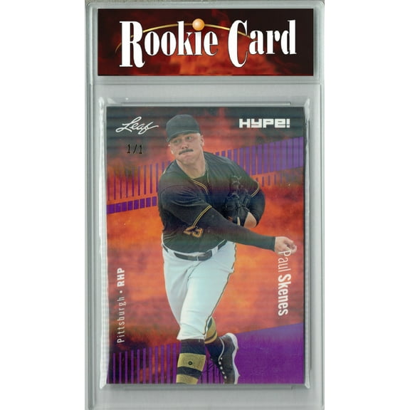 Certified Mint Paul Skenes 2023 Leaf HYPE #132 Purple Shimmer #1/1 Rookie Card Pittsburgh Pirates