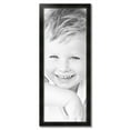 thumbnail image 2 of ArtToFrames 16" x 42" Honors Black with Silver Picture Frame, 16x42 inch Black Wood Poster Frame (WOM-5157),  Pack, 2 of 7