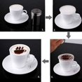 thumbnail image 4 of 16 plantillas creativas y agradables para barista de café, molde de plástico para tirar de flores (3 juegos, plateado), 4 of 5