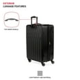 thumbnail image 5 of SWISSGEAR Wave Hardside Expandable Medium Checked Luggage with Spinner Wheels, Black, 5 of 5