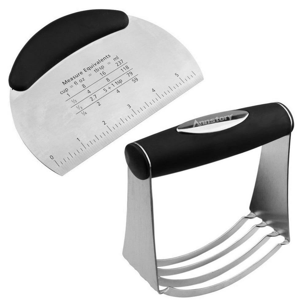 Stainless Steel Pastry Scraper Dough Blender Cutter Set with Blades