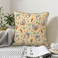 thumbnail image 4 of KLL Happy Summer With Gnome Decorative Throw Pillow Covers Velvet Soft for Couch Sofa Bedroom Living Room Outdoor (No pillow core)- 20"x20", 4 of 5