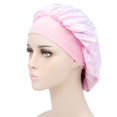 thumbnail image 2 of MesaSe Chapeau de Nuit Large Bandeau Élastique Satin Bonnet Extensible pour Femme, 2 of 8