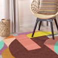 thumbnail image 6 of Teppich Homes Geometric Luxury Under Your feet Contemporary Area Rugs, 5' x 5', Handmade, 6 of 8