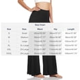 thumbnail image 3 of yillto Womens Lounge Pants Stretch Waist Drawstring Wide Leg Pants Solid Color Casual Pants S-3XL, 3 of 4