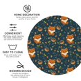 thumbnail image 3 of Fuzoiu Cute plant fox Print Leather Coasters Set,Drink Coasters Set of 4,for Tabletop Protection, Durable PVC Coasters,Home Décor and Housewarming Gift-Round Shape, 3 of 6