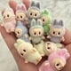 thumbnail image 5 of 10 Uds Mini muñeca Labubu flocado vinilo bebé Kawaii colgante accesorios adornos decoración de escritorio recoger juguete regalo para niños, 5 of 5