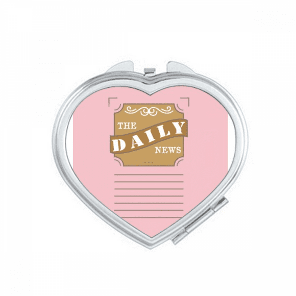 Daily List Information Newspapers Mirror Travel Magnification Portable Handheld Pocket Makeup